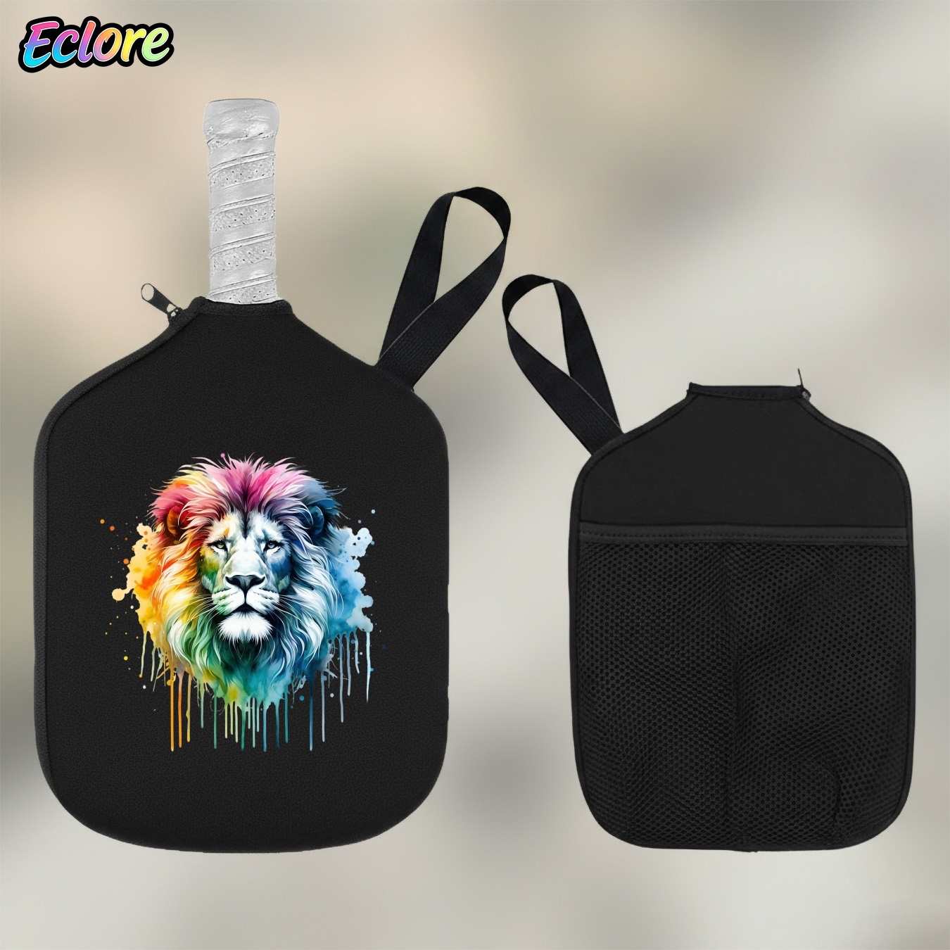 Colorful Watercolor Lion Head  - Table Tennis Game review and price